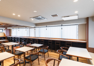 朝食会場