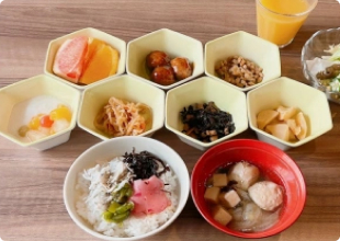 盛り付け例（和食）