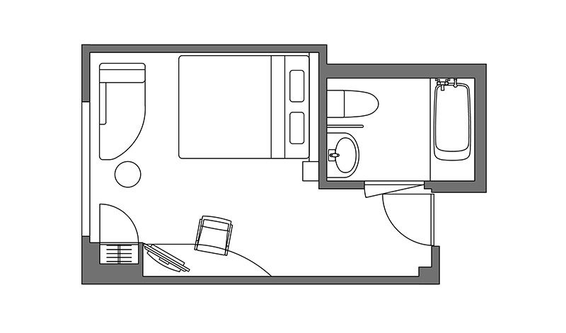 ユニバーサルダブルの間取り