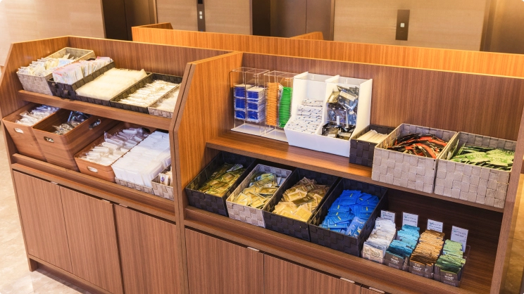 充実のアメニティ